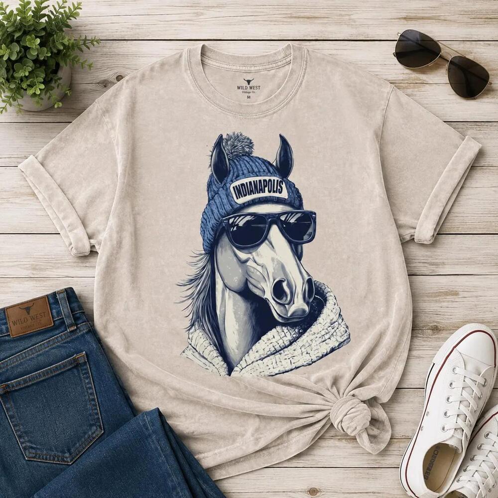 Indianapolis Football Spirit Animal Game Day Fan Gift Tee